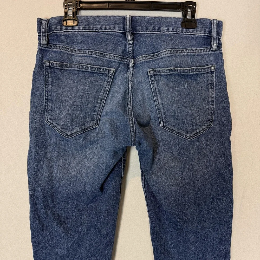 Banana Republic Jeans Mens 31x30 Blue Medium Wash Slim Tapered Stretch Denim